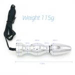 Bipolar Metal Electric Shock Butt Plug- T - Image 3