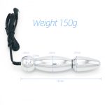 Bipolar Metal Electric Shock Butt Plug- U - Image 3