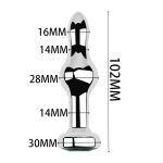 Silver Color Advanced Aluminum Butt Plug - Image 2