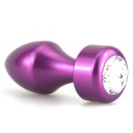 Aluminium Butt Plug With Diamond - Colorful - Image 3