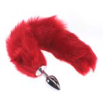 Colorful Fox Tail Stainless steel Butt Plug - Image 34