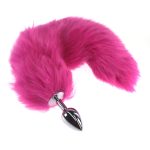 Colorful Fox Tail Stainless steel Butt Plug - Image 46