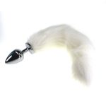 Colorful Fox Tail Stainless steel Butt Plug - Image 3