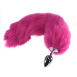 Colorful Fox Tail Stainless steel Butt Plug - Image 4