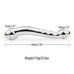 Tip Head Solid Metal Dual Ended Butt Plug