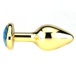 Heart Jeweled Stainless Steel Butt Plug - Golden - Image 8