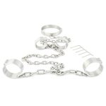 Stainless Steel collar handcuffs Wrist ankle Restraints - Image 2