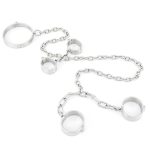 Stainless Steel collar handcuffs Wrist ankle Restraints - Image 4