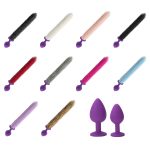 Detachable Colorful Tail Silicone Butt Plug - Image 10
