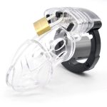 Adjustable Male Cock Cuff Chastity Device - Clear - Image 6