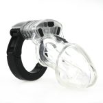 Adjustable Male Cock Cuff Chastity Device - Clear - Image 8