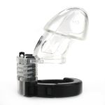 Adjustable Male Cock Cuff Chastity Device - Clear - Image 9