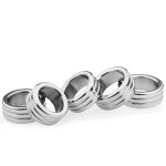 Heavy Duty Stainless Steel Cock Ring - 2 Ring - Image 6