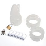 Chastity Cage Silicone Birdlocked - Transparent - Image 4