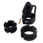 Chastity Cage Silicone Birdlocked - Black - Image 5