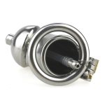 Built-in Lock Chastity Cage With Penis Plug - L - Image 4