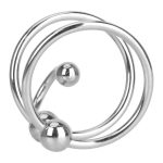 Double Ring Balled Penis Plug - Image 3