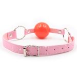 Pin Buckle O Ring Black Strap Ball Gag - Image 9