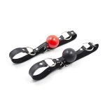 Pin Buckle O Ring Black Strap Ball Gag - Image 12