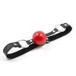 Pin Buckle O Ring Black Strap Ball Gag - Image 5