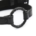 High Grade Leather Steel Ring Gag - Image 2