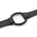 High Grade Leather Steel Ring Gag - Image 3