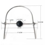 Silicone Ball Gag Stainless Steel Harness - Image 5