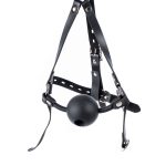 Silicone Hollow Mouth Gag With Harness - Image 8