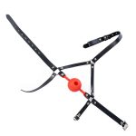Silicone Hollow Mouth Gag With Harness - Image 9