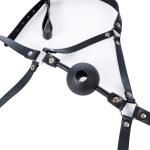 Silicone Hollow Mouth Gag With Harness - Image 2