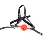 Silicone Hollow Mouth Gag With Harness - Image 5