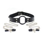 O-Ring Gag with Nipple Clamps - Image 6