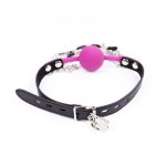 Premium Hush Locking Silicone Ball Gag With Nipple Clamps - Image 8