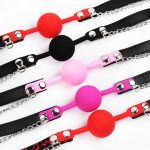 Premium Hush Locking Silicone Ball Gag With Nipple Clamps - Image 3