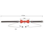 Dog Bone Soft Rubber Open Mouth Gag With Nipple Clamp - Image 9