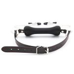 Dog Bone Soft Rubber Open Mouth Gag With Nipple Clamp - Image 10