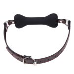 Dog Bone Soft Rubber Open Mouth Gag - Image 3