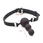 Silicone Strap Beads Ball Gag - Image 5