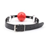 Pin Buckle Breathable O Ring Double Color Ball Gag - Image 9
