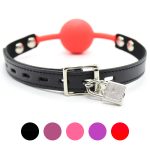 Premium Hush Locking Silicone Ball Gag - Image 6