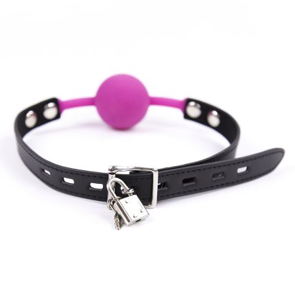 Premium Hush Locking Silicone Ball Gag