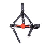 Premium Hush Silicone Ball Gag Harness