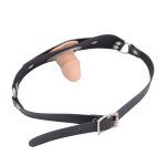 Leather Head Strap with Penis Gag - Image 9