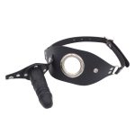 Leather Head Strap with Penis Gag - Image 3