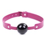 Black Ball Rose Belt Ball Gag