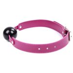 Black Ball Rose Belt Ball Gag - Image 5