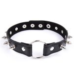 Spike Strap Metal O Ring Collar - Image 6