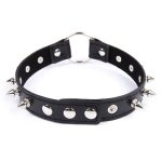 Spike Strap Metal O Ring Collar - Image 3