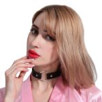 O-ring Adjustable Leather Choker