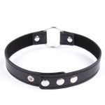 O-ring Adjustable Leather Choker - Image 3